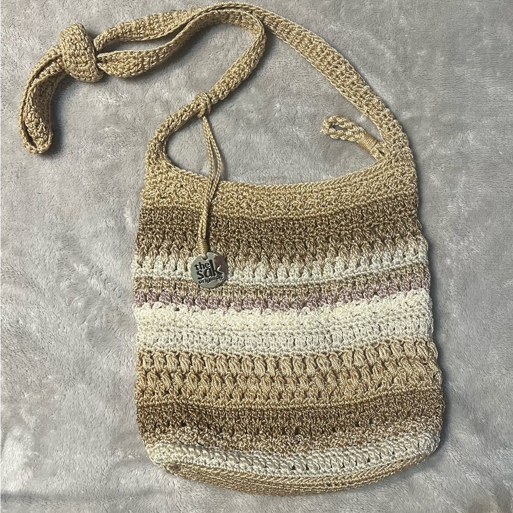 The Sak Woven Striped Boho Crossbody Bag